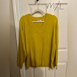 Never worn sweater v neck mustard yellow